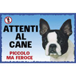 CARTELLO BOSTON TERRIER / BULLDOG FRANCESE
